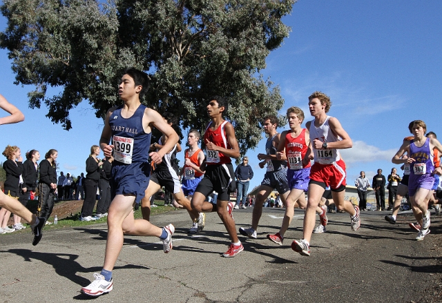 NCS XC D5 Boys-013.JPG - 2009 North Coast Section Cross Country Championships, Hayward High School, Hayward, California